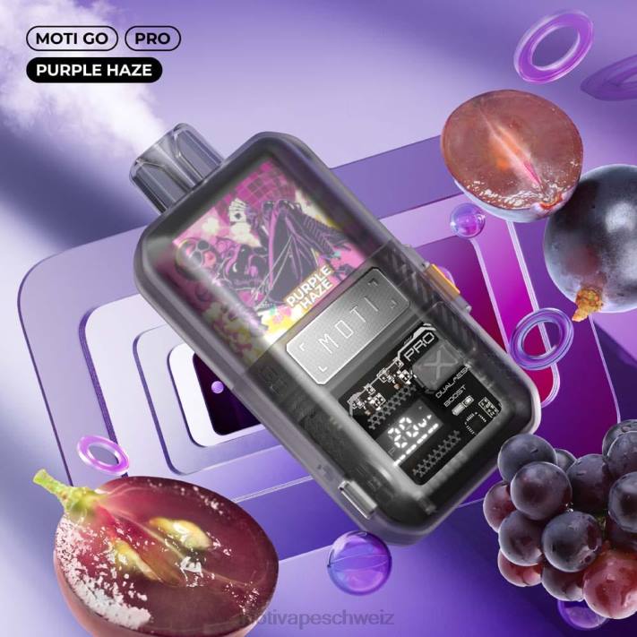 Moti Piin Kaufen | MOTI Go Pro Einweg-Vaporizer (5 %, 12.000 Züge) lila Nebel 4H8N19