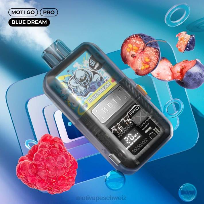 Moti Vape Schweiz | MOTI Go Pro Einweg-Vaporizer (5 %, 12.000 Züge) BeereZitrone 4H8N11