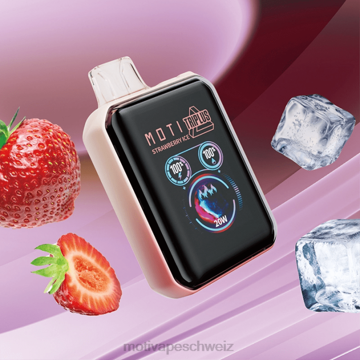 Moti Piin Kaufen | MOTI Triplus 20.000 Einweg-Vaporizer (5 %, 20.000 Züge) Erdbeereis 4H8N9