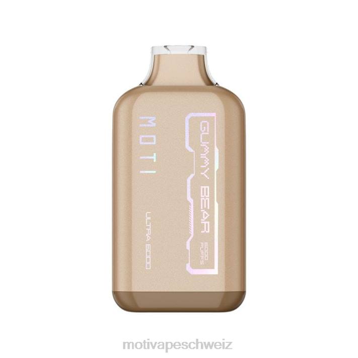 Moti Vape Kaufen | MOTI Ultra Einweg-Vaporizer (5 %, 6000 Züge) Gummibär 4H8N33