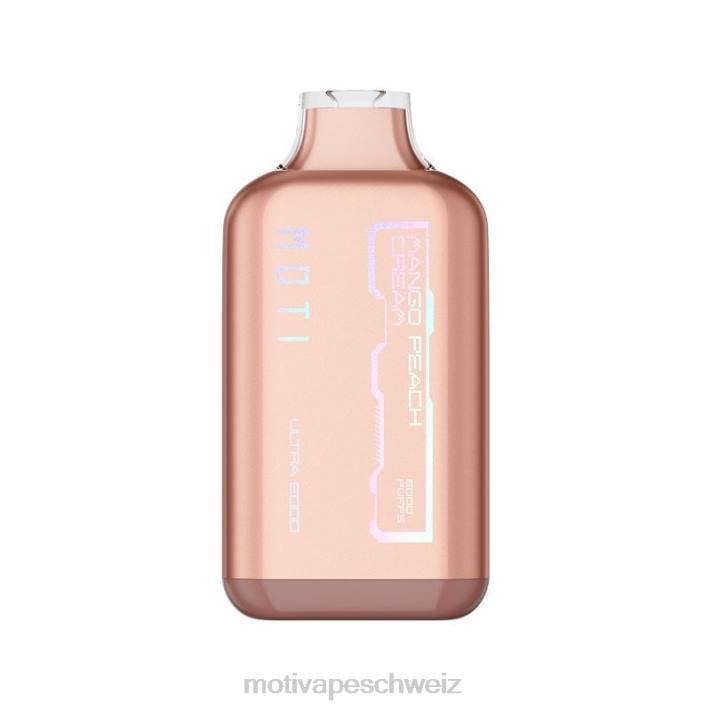 Moti Vape Pop Schweiz | MOTI Ultra Einweg-Vaporizer (5 %, 6000 Züge) Mango-Pfirsich-Creme 4H8N35