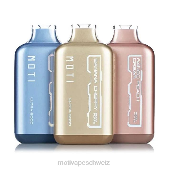 Moti Vape Pop Schweiz | MOTI Ultra Einweg-Vaporizer (5 %, 6000 Züge) Mango-Pfirsich-Creme 4H8N35