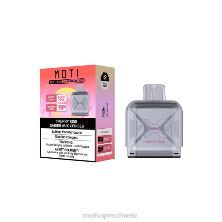 Moti Vape Disposable | MOTI Go Pro Einwegkapsel Kirschkuss 4H8N96
