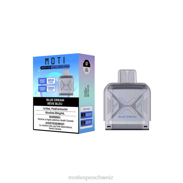 Moti Vape Kaufen | MOTI Go Pro Einwegkapsel blauer Traum 4H8N93
